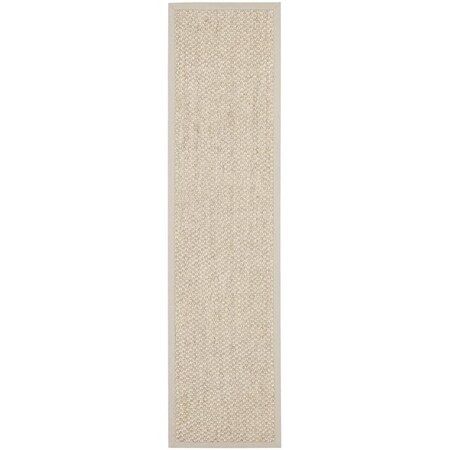 Safavieh Natural Fiber Power Loomed Runner Rug, Marble - 2 ft.-6 in. x 14 ft. NF525C-214